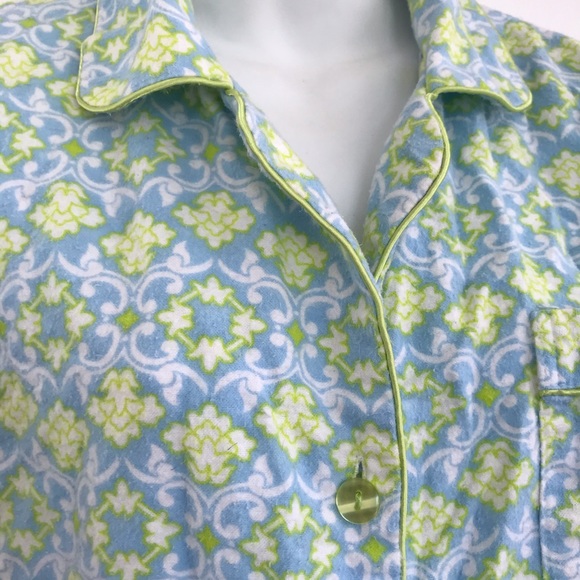 Pajama Button Down Night Shirt - Picture 3 of 8